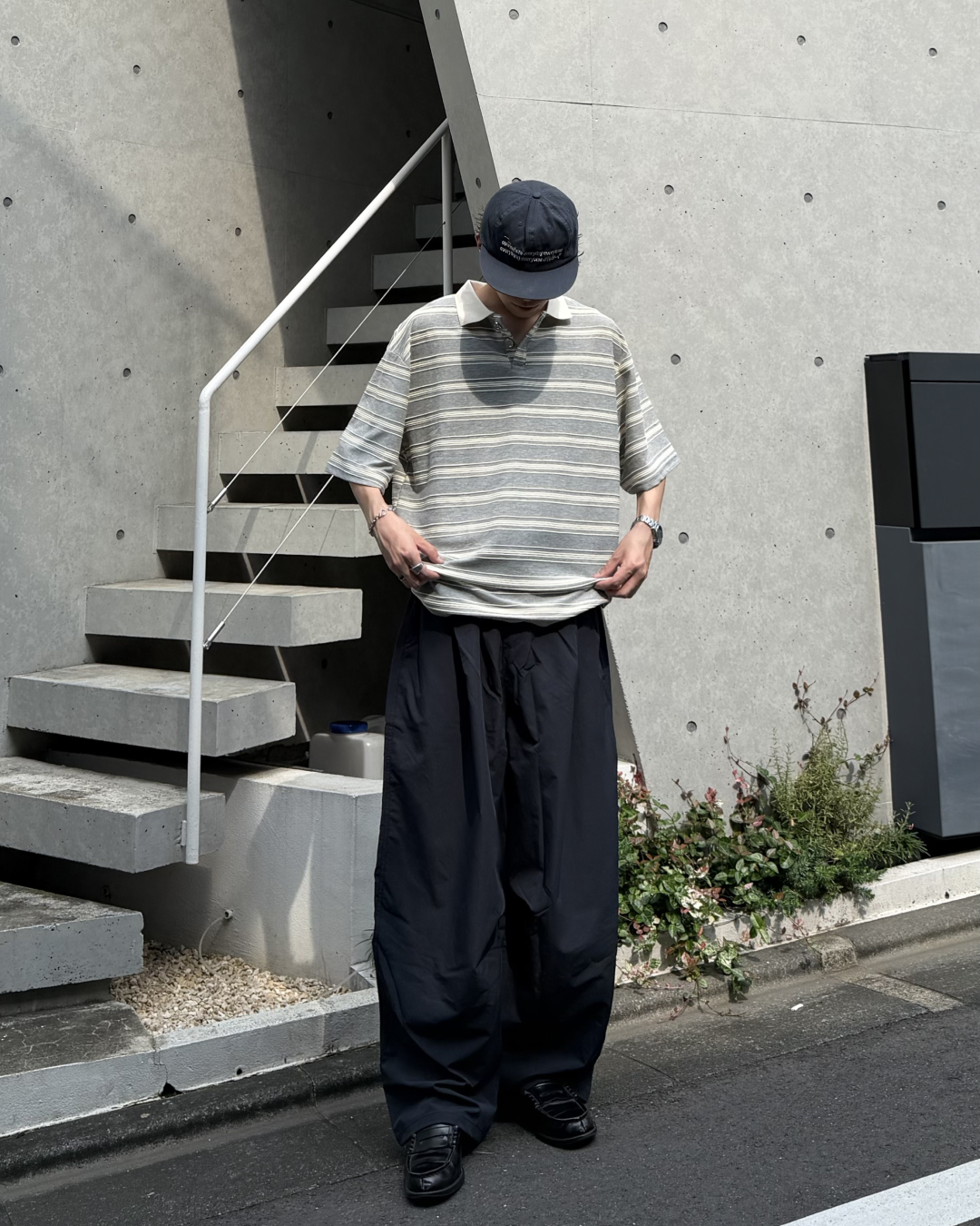 バイカラーボーダーポロTシャツ RR0396