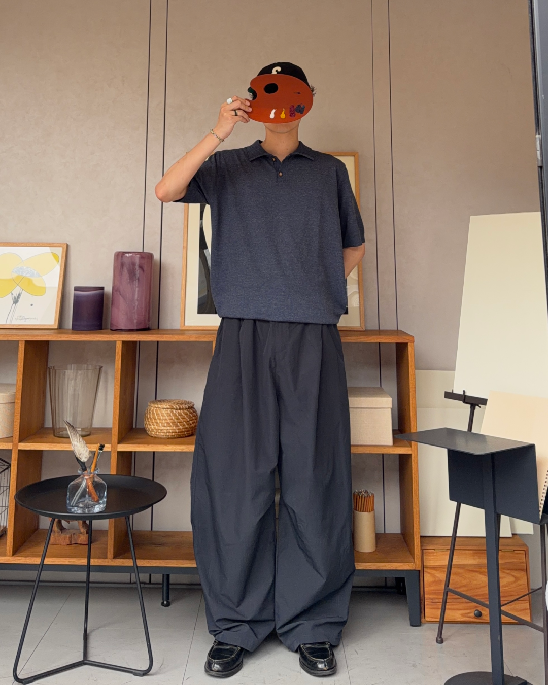 カラーニットポロ RR0399