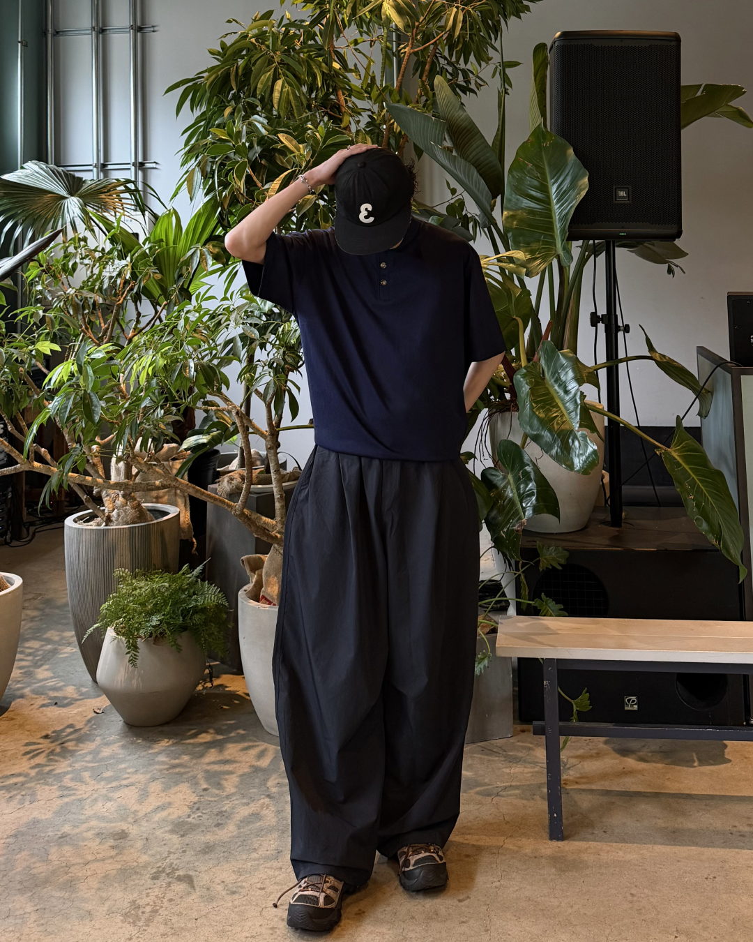 ヘンリーネック半袖Tシャツ RR0400