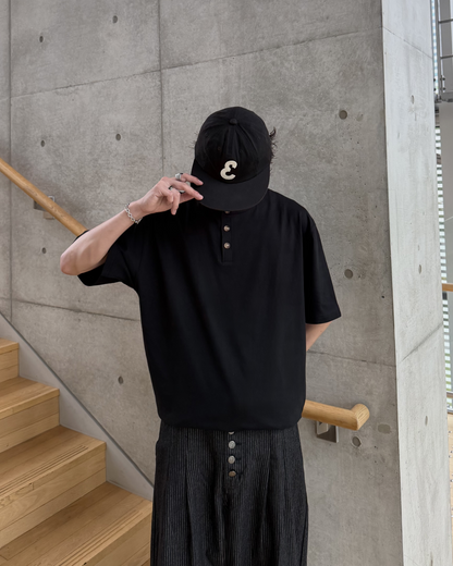 ヘンリーネック半袖Tシャツ RR0400