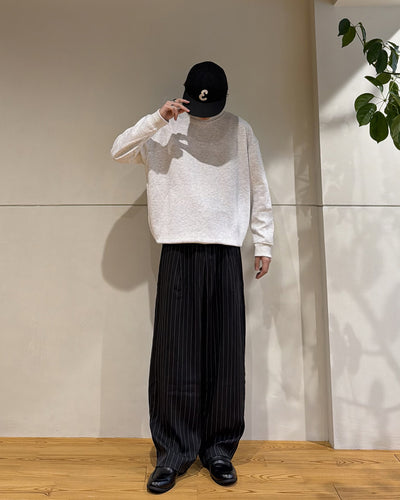 ピンストライプワイドタックパンツ RR0526