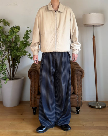 ハイウエストストライプワイドレッグパンツ RR0576