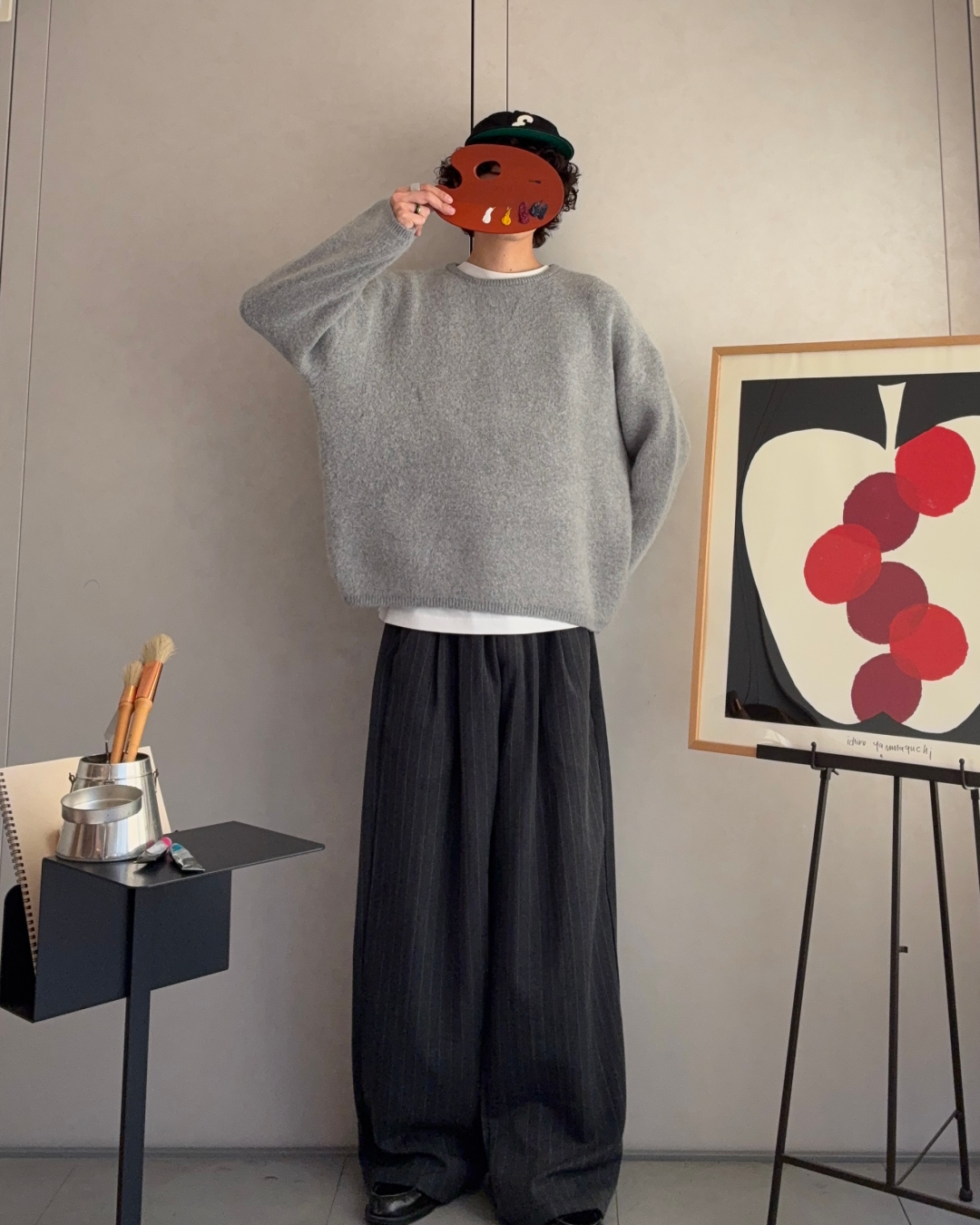 【即納】ラウンドネックアンゴラニット RR5007