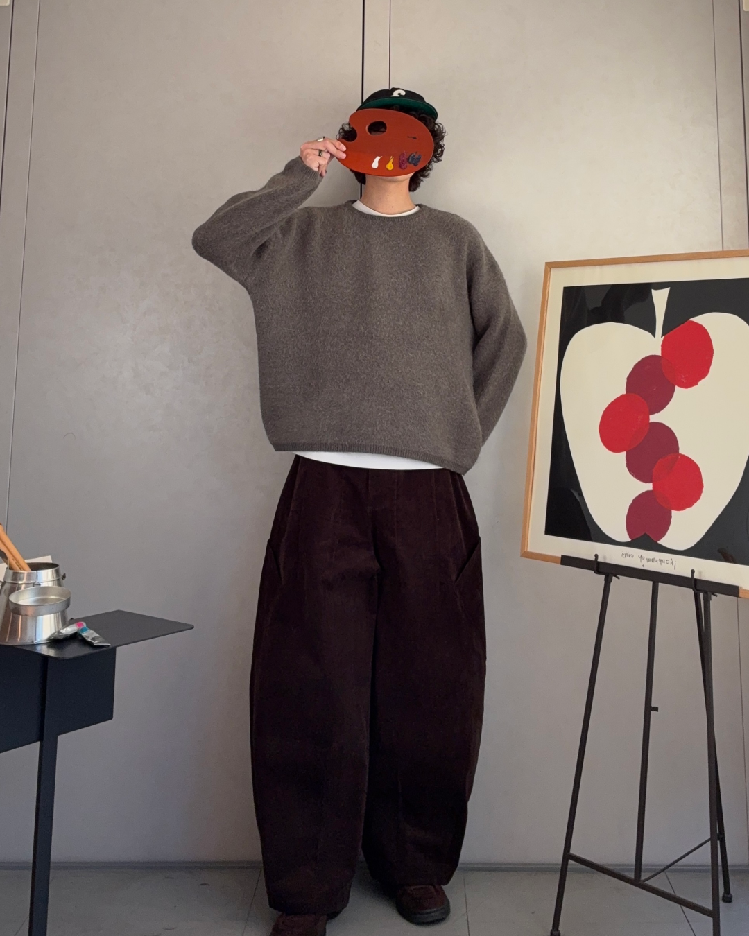 【即納】ラウンドネックアンゴラニット RR5007