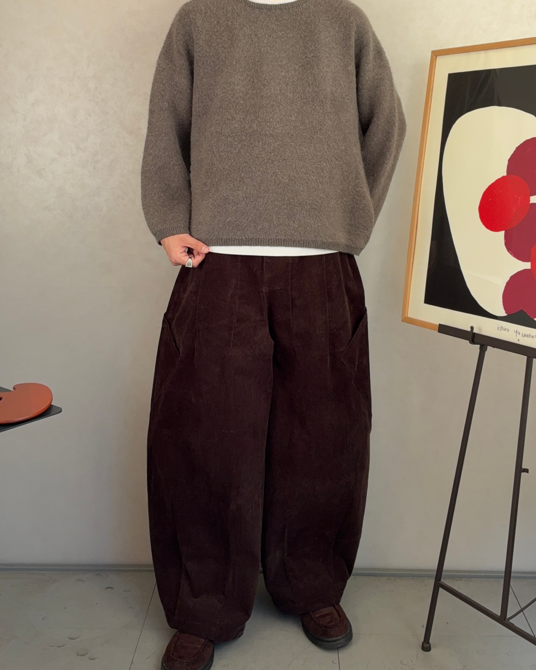 【即納】ラウンドネックアンゴラニット RR5007