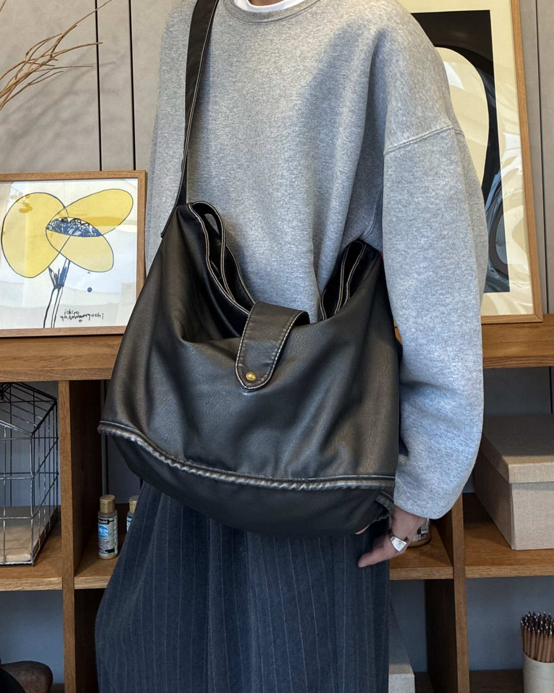 即納】ヴィンテージ加工PUレザーバッグ RR5017 – YOLO（ヨロ