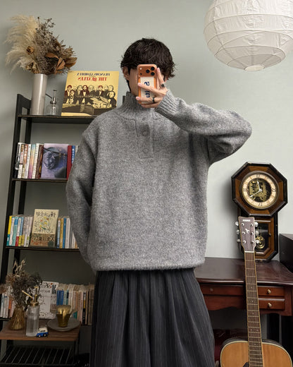 【即納】ヘンリースタンドネックニット RR5019