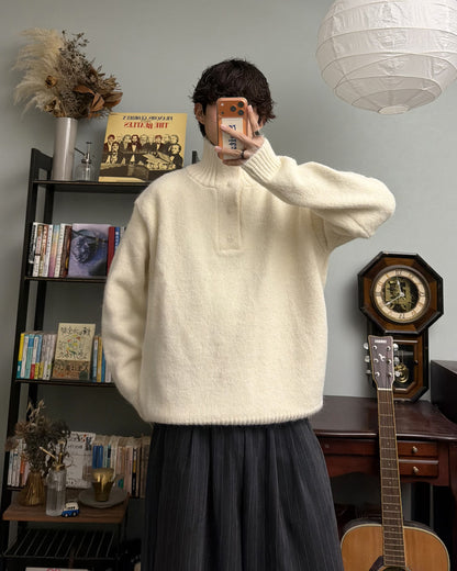 【即納】ヘンリースタンドネックニット RR5019