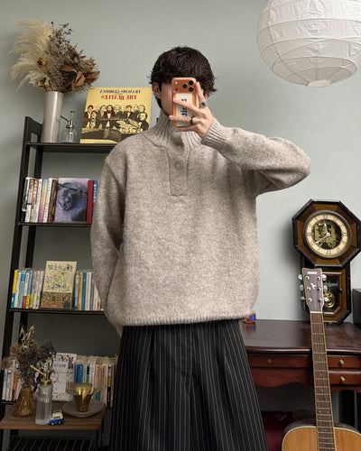 【即納】ヘンリースタンドネックニット RR5019