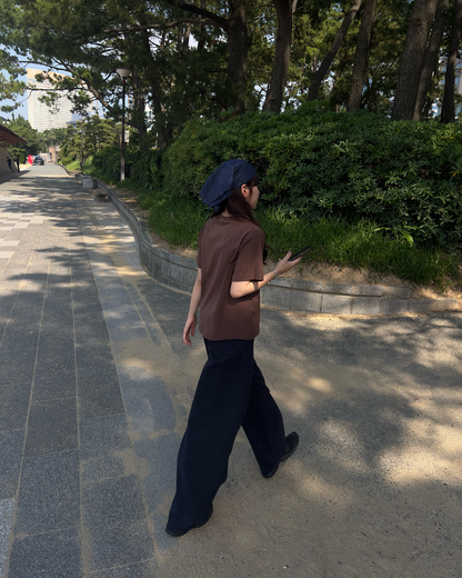 フレンチロゴブラウンTシャツ RS0033