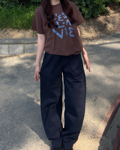 フレンチロゴブラウンTシャツ RS0033
