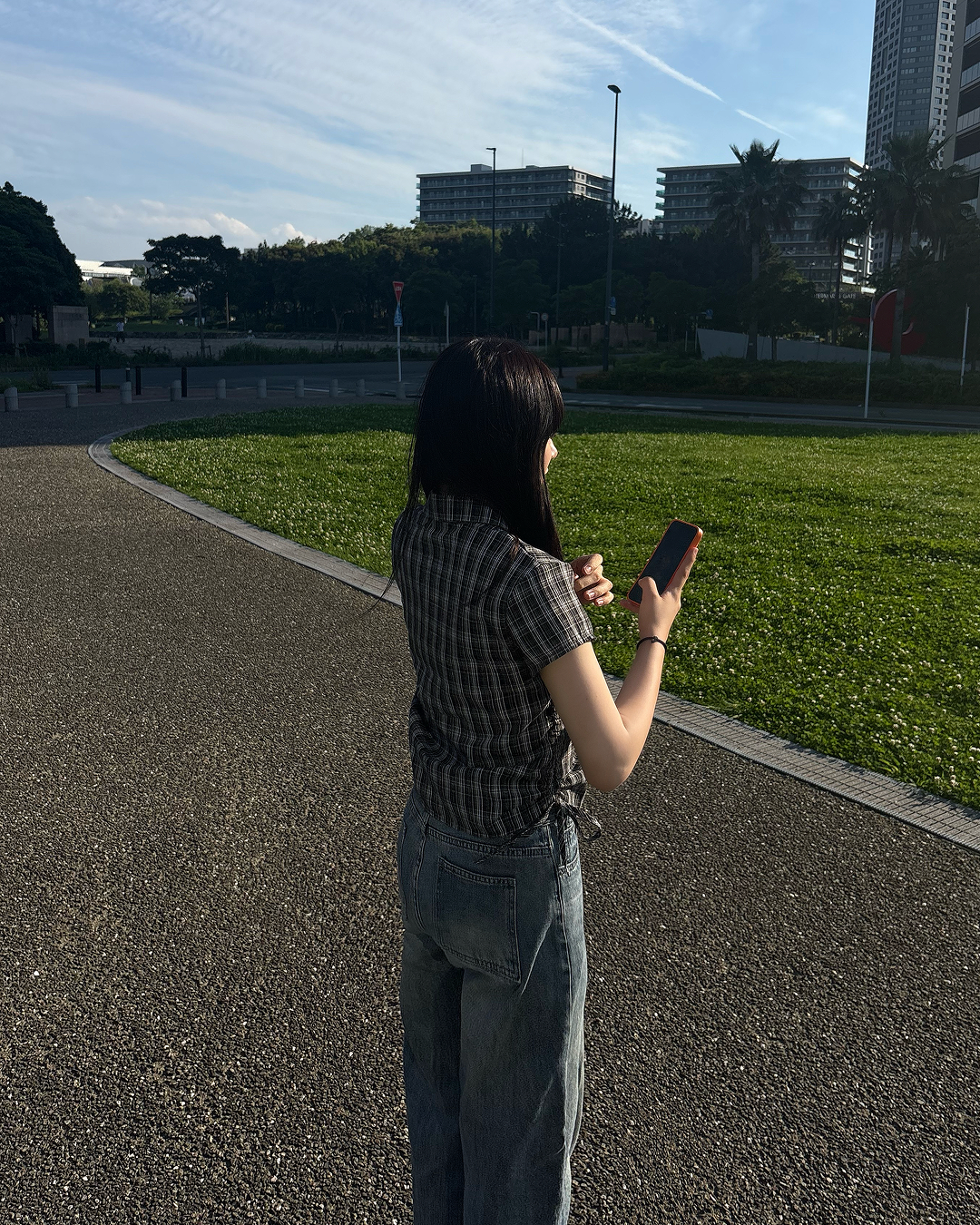 スリムチェックシャツ RS0035