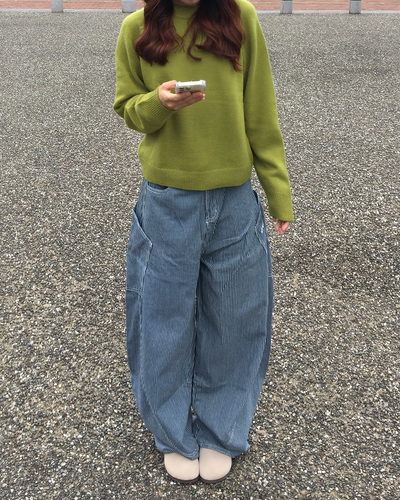 モックネックニットトップス RS0053