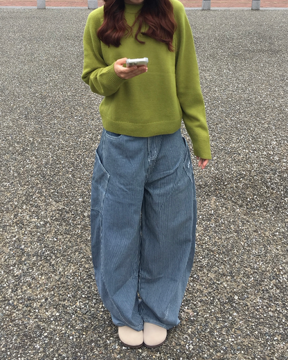 モックネックニットトップス RS0053