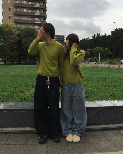 モックネックニットトップス RS0053