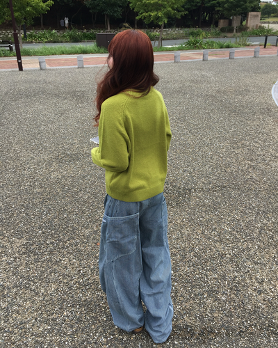 モックネックニットトップス RS0053