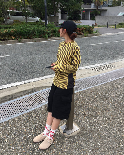 セパレートカラーボーダーロンT RS0058