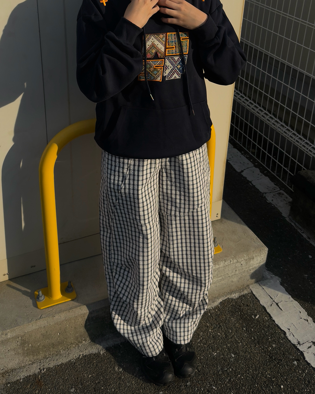 ルーズシルエットチェックパンツ RS0158