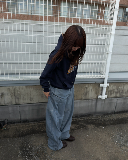 エスニックロゴ刺繍フーディ RS0162