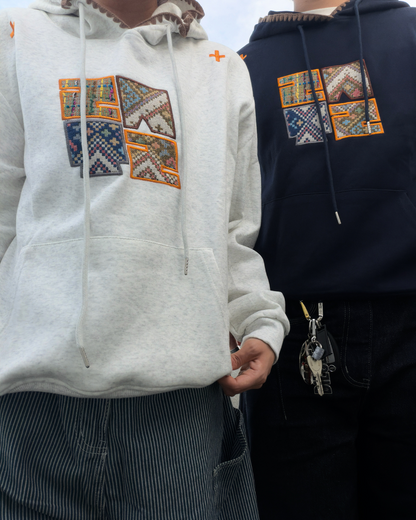 エスニックロゴ刺繍フーディ RS0162