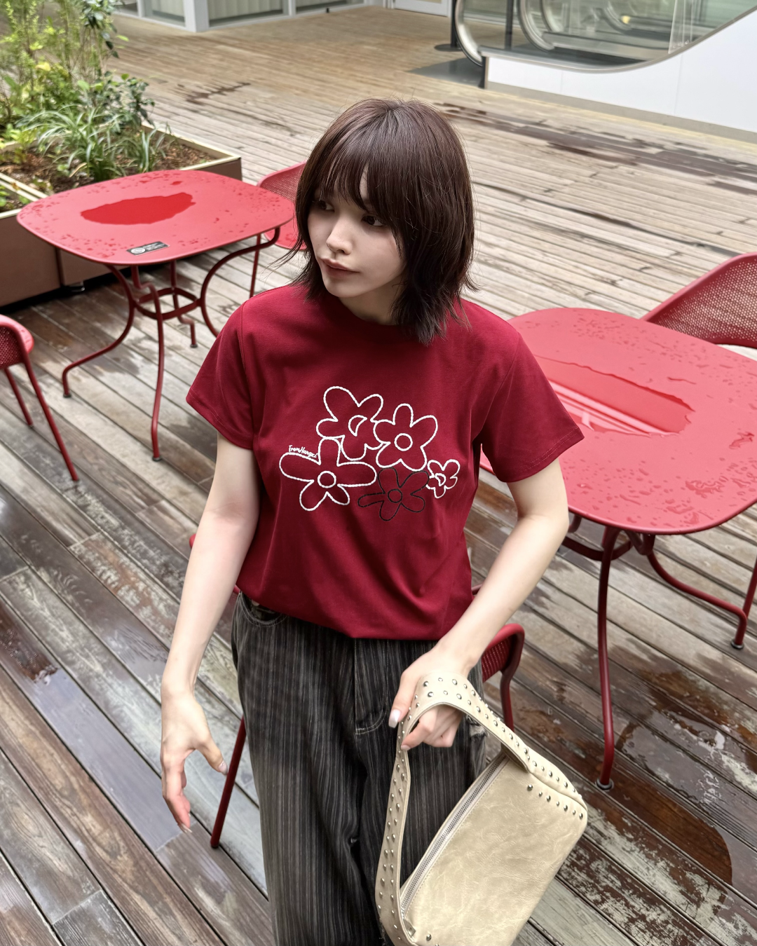 フラワーガーデンTシャツ RU0029