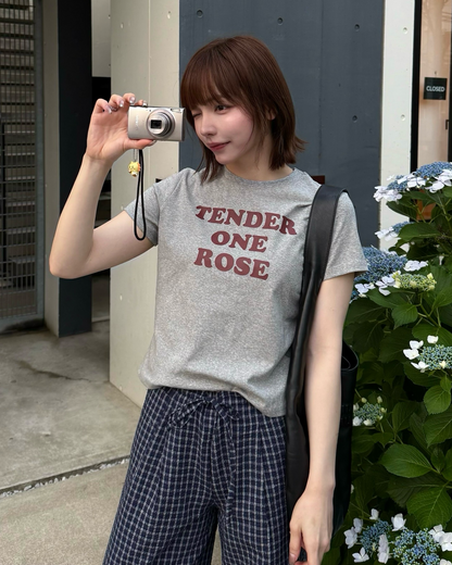 バイカラーロゴミニTシャツ RU0036