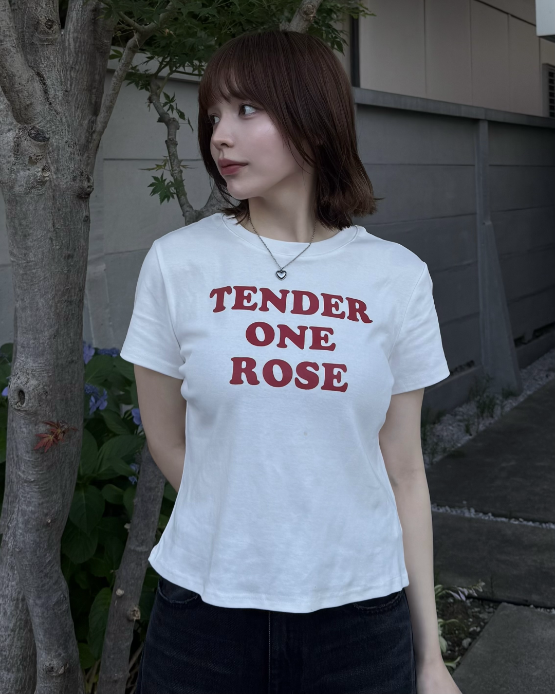 バイカラーロゴミニTシャツ RU0036