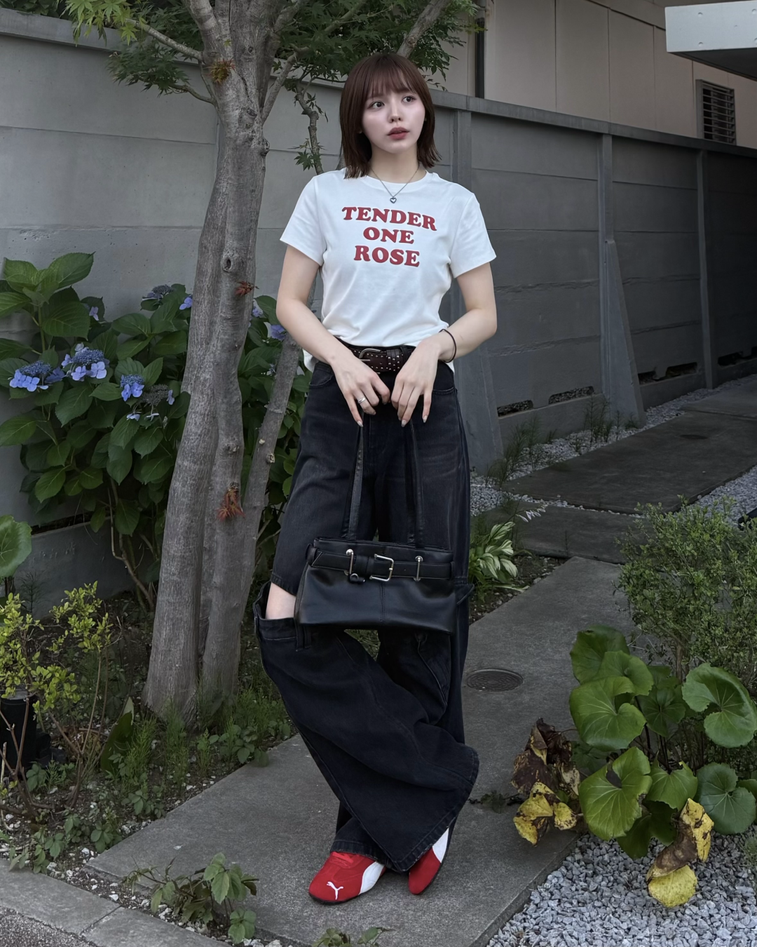 バイカラーロゴミニTシャツ RU0036