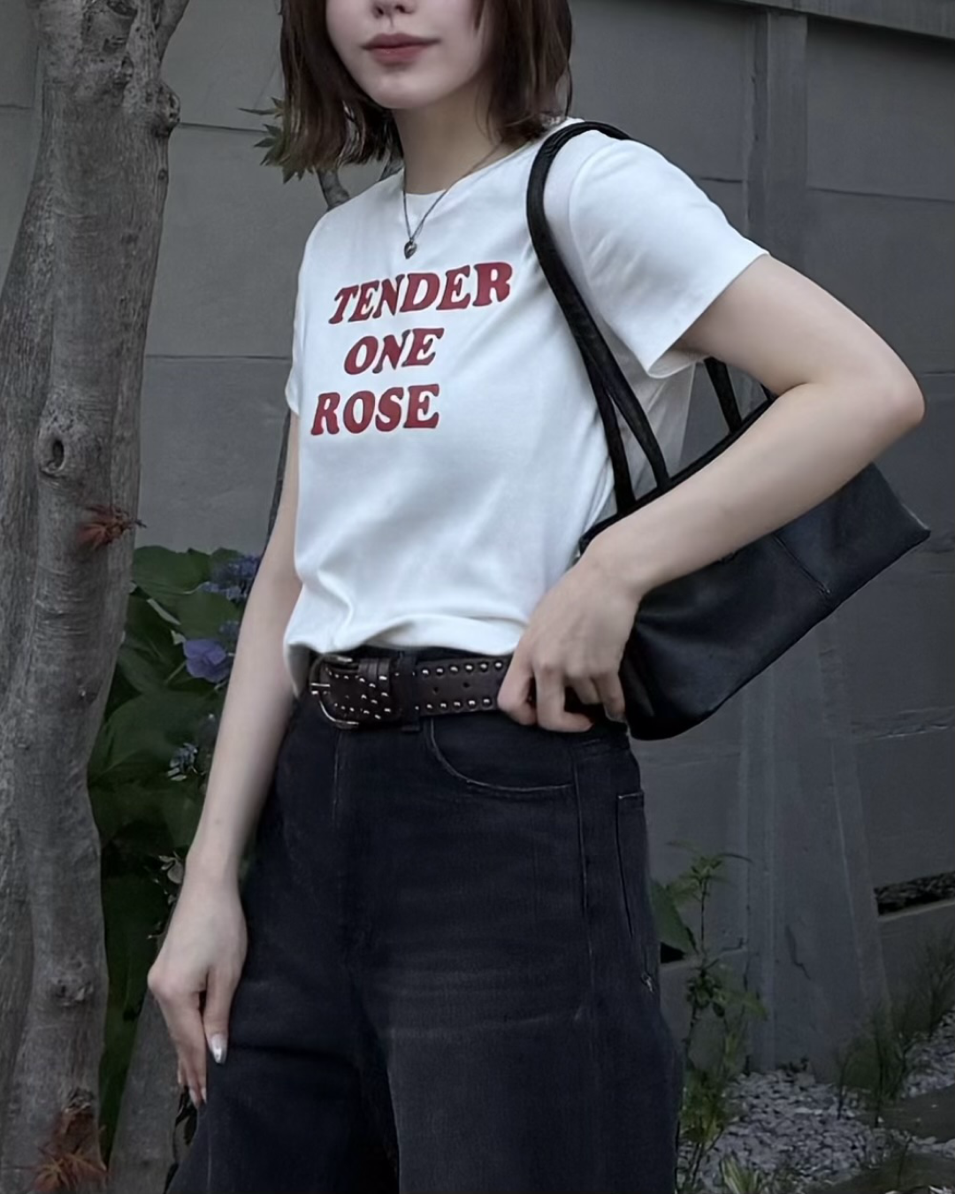 バイカラーロゴミニTシャツ RU0036