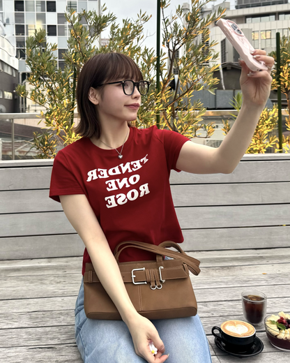 バイカラーロゴミニTシャツ RU0036