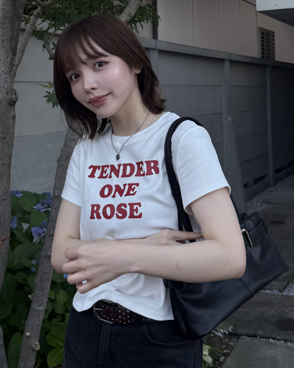 バイカラーロゴミニTシャツ RU0036