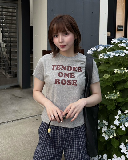 バイカラーロゴミニTシャツ RU0036