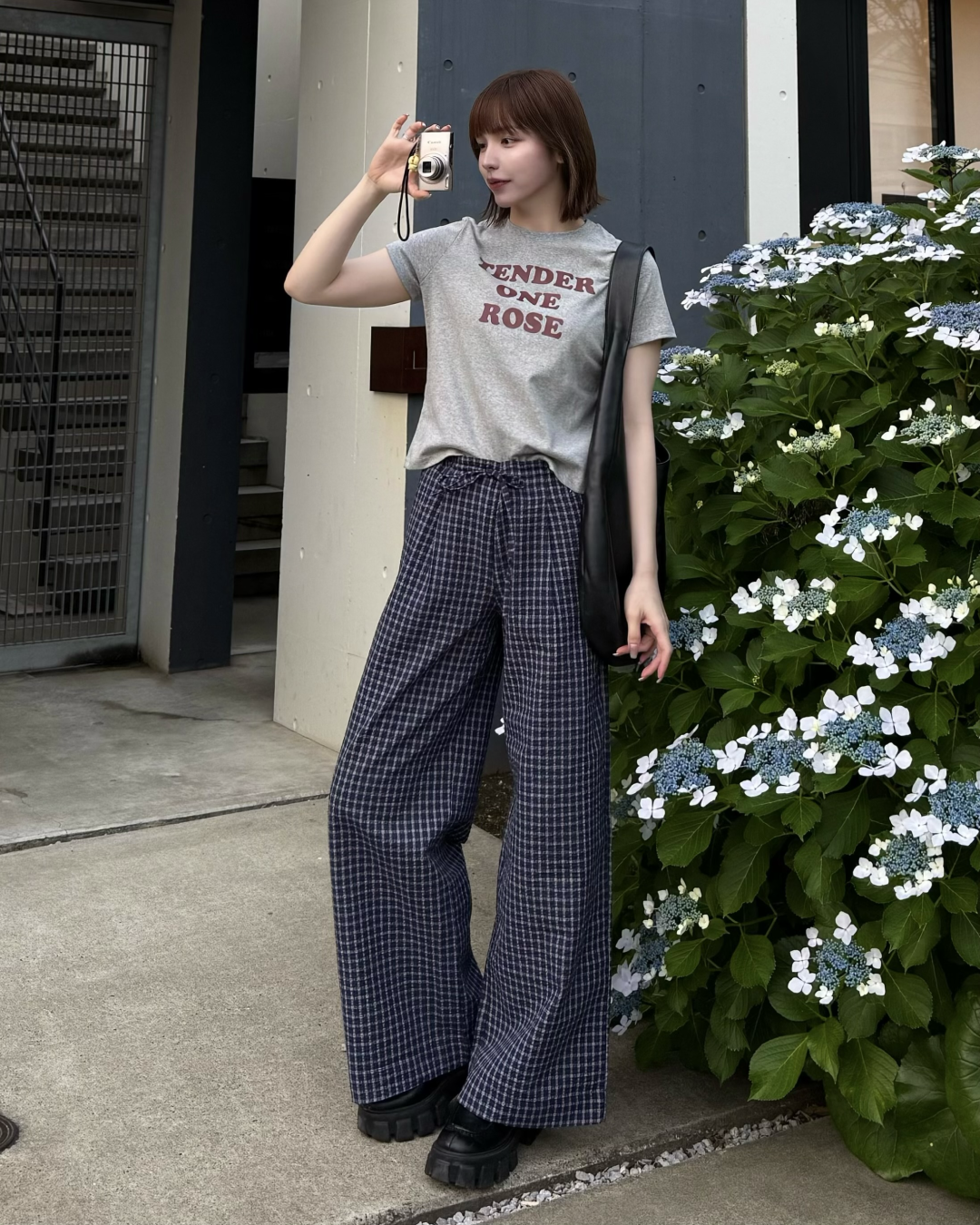 バイカラーロゴミニTシャツ RU0036
