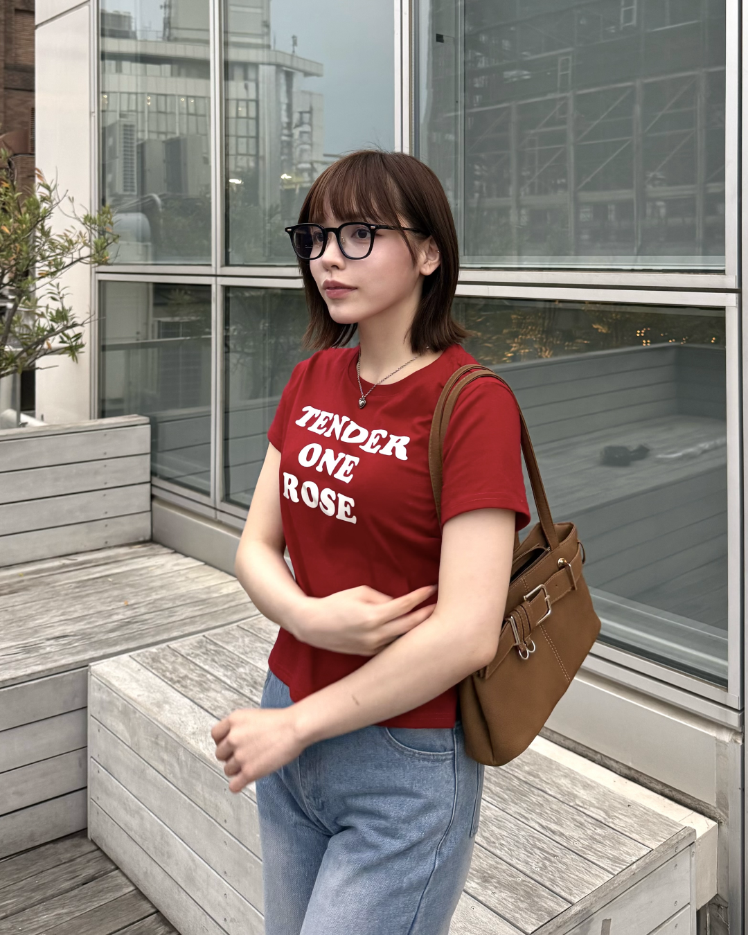 バイカラーロゴミニTシャツ RU0036