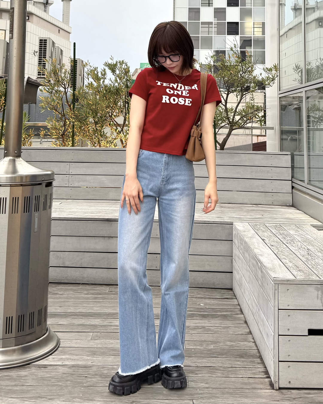 バイカラーロゴミニTシャツ RU0036