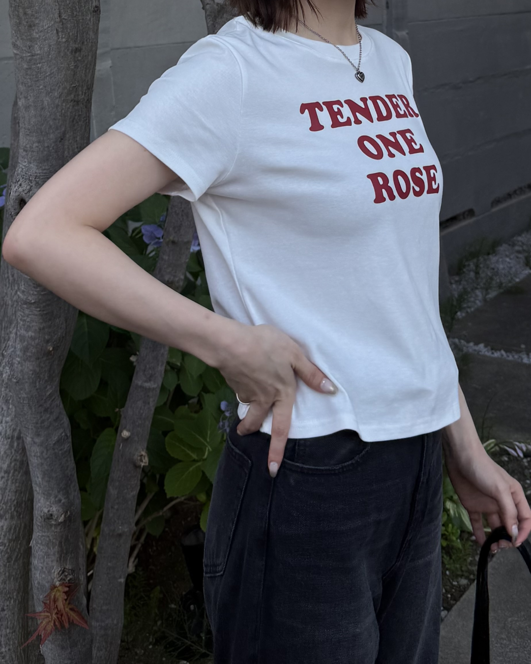 バイカラーロゴミニTシャツ RU0036