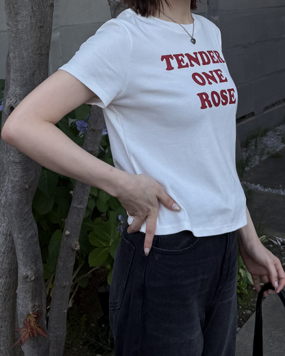 バイカラーロゴミニTシャツ RU0036