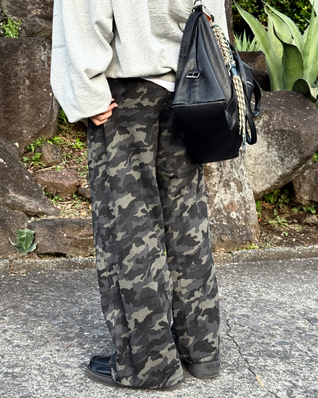 ルーズシルエットカモフラージュパンツ SA0019