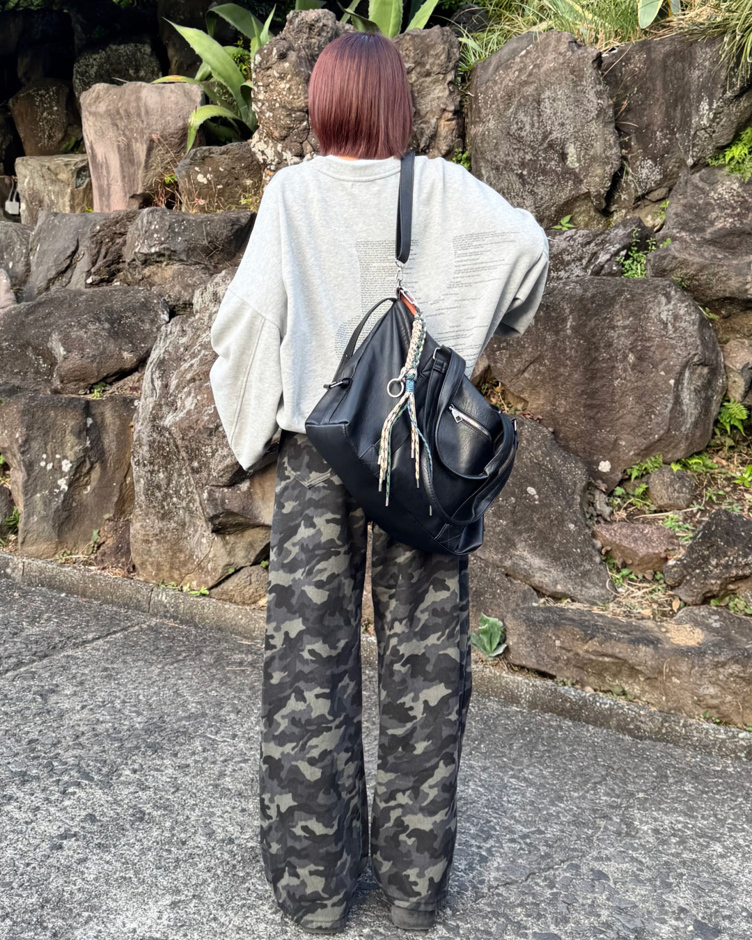 ルーズシルエットカモフラージュパンツ SA0019
