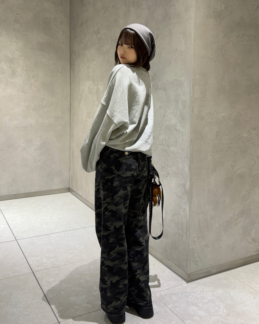 ルーズシルエットカモフラージュパンツ SA0019