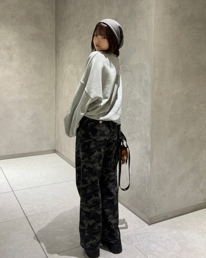 ルーズシルエットカモフラージュパンツ SA0019