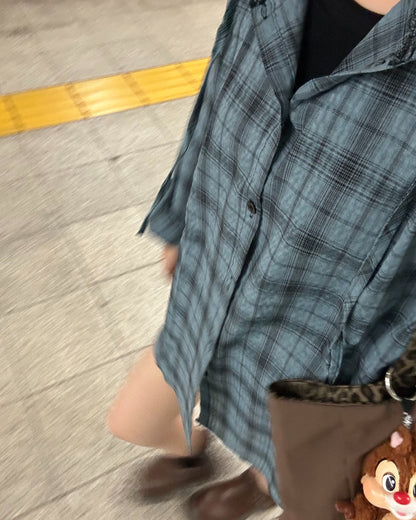 ボーイフレンドフーディチェックジャケット
SA0022