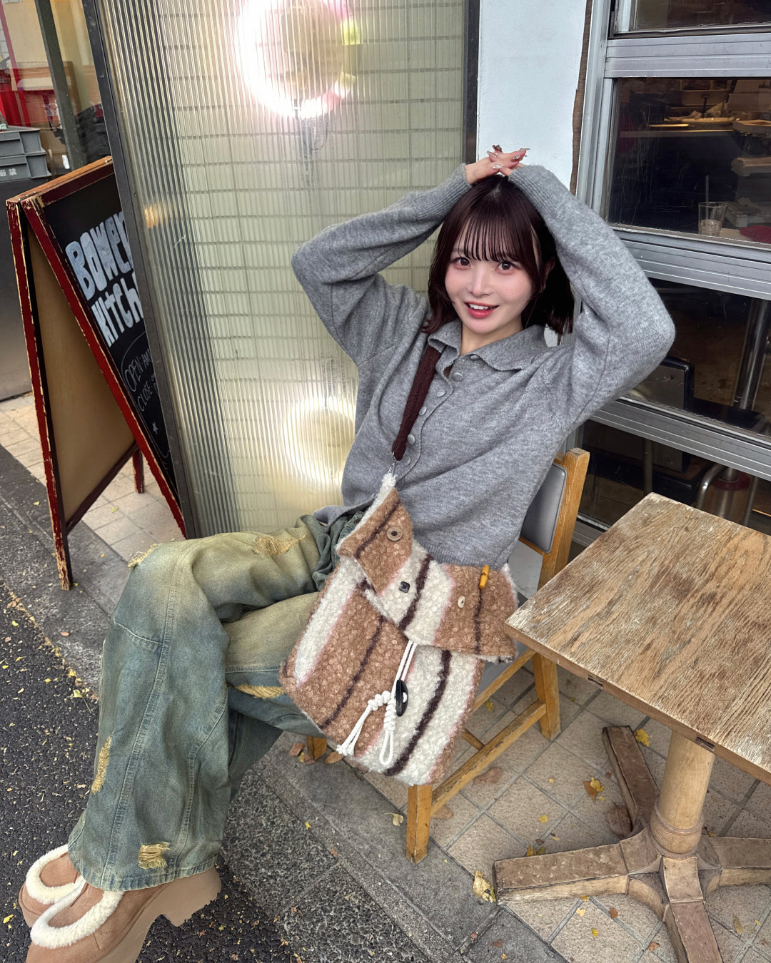 YOLO ウォッシュ加工バルーンダメージデニムパンツ ウォッシュ加工バルーンダメージデニムパンツ SA0080 – YOLO（ヨロ