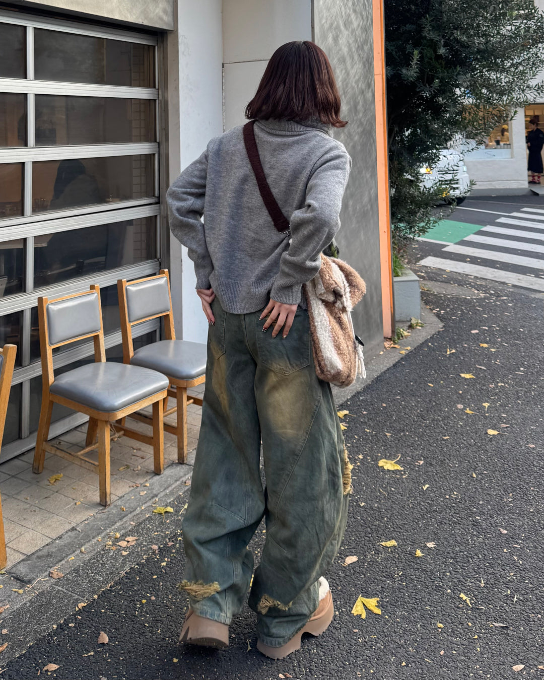 ウォッシュ加工バルーンダメージデニムパンツ
SA0080