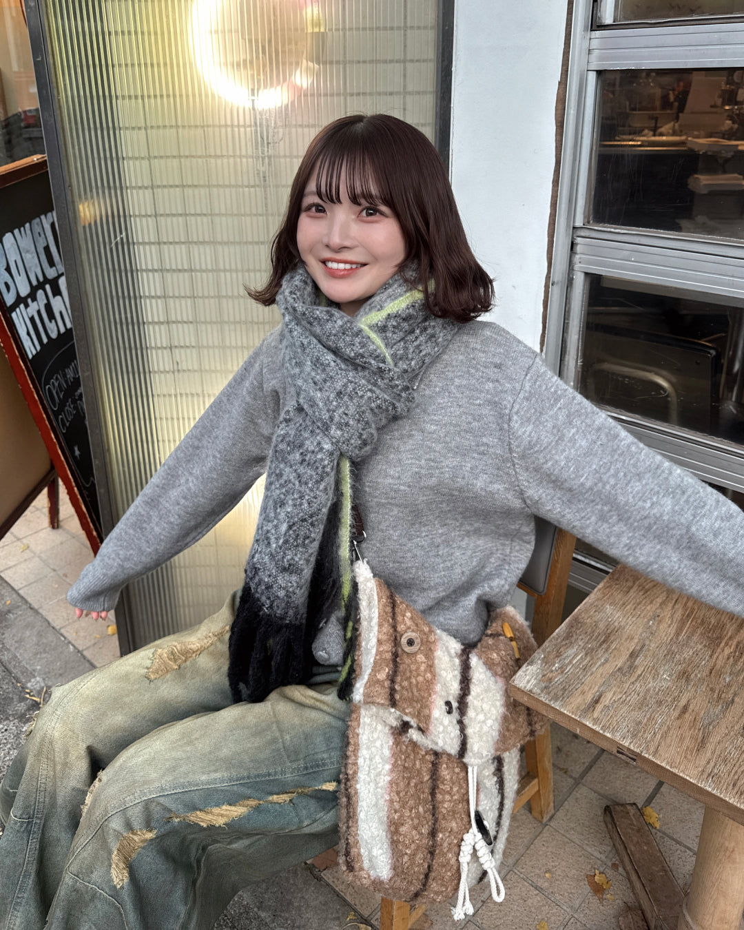 グラデーションカラーマフラー SA0087 – YOLO（ヨロ）｜ファッション通販