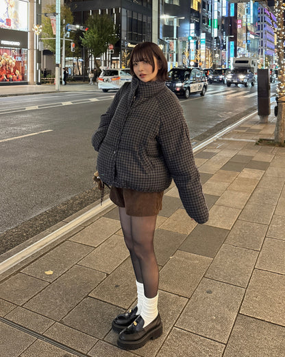 チェック柄中綿ダウンジャケット
SA0094