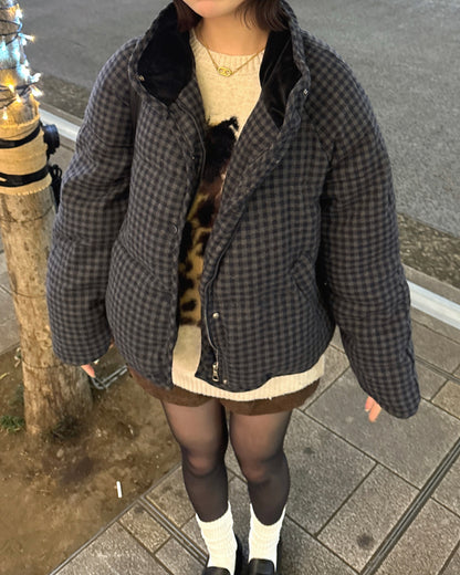 チェック柄中綿ダウンジャケット
SA0094