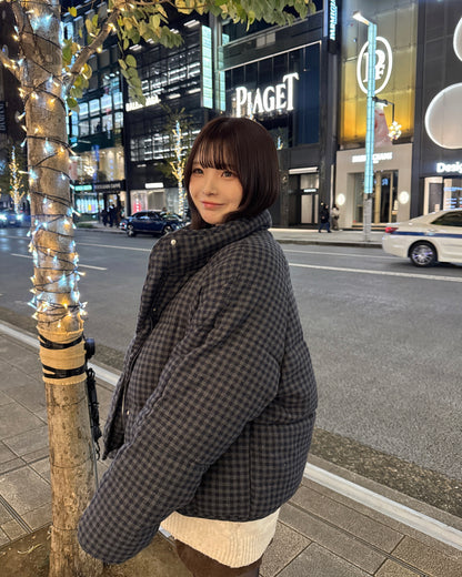 チェック柄中綿ダウンジャケット
SA0094