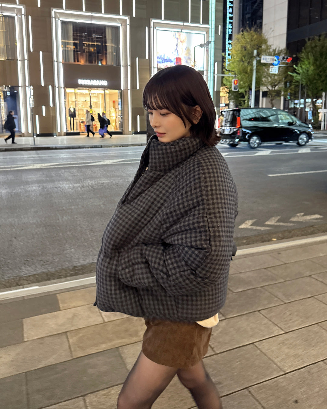 チェック柄中綿ダウンジャケット
SA0094