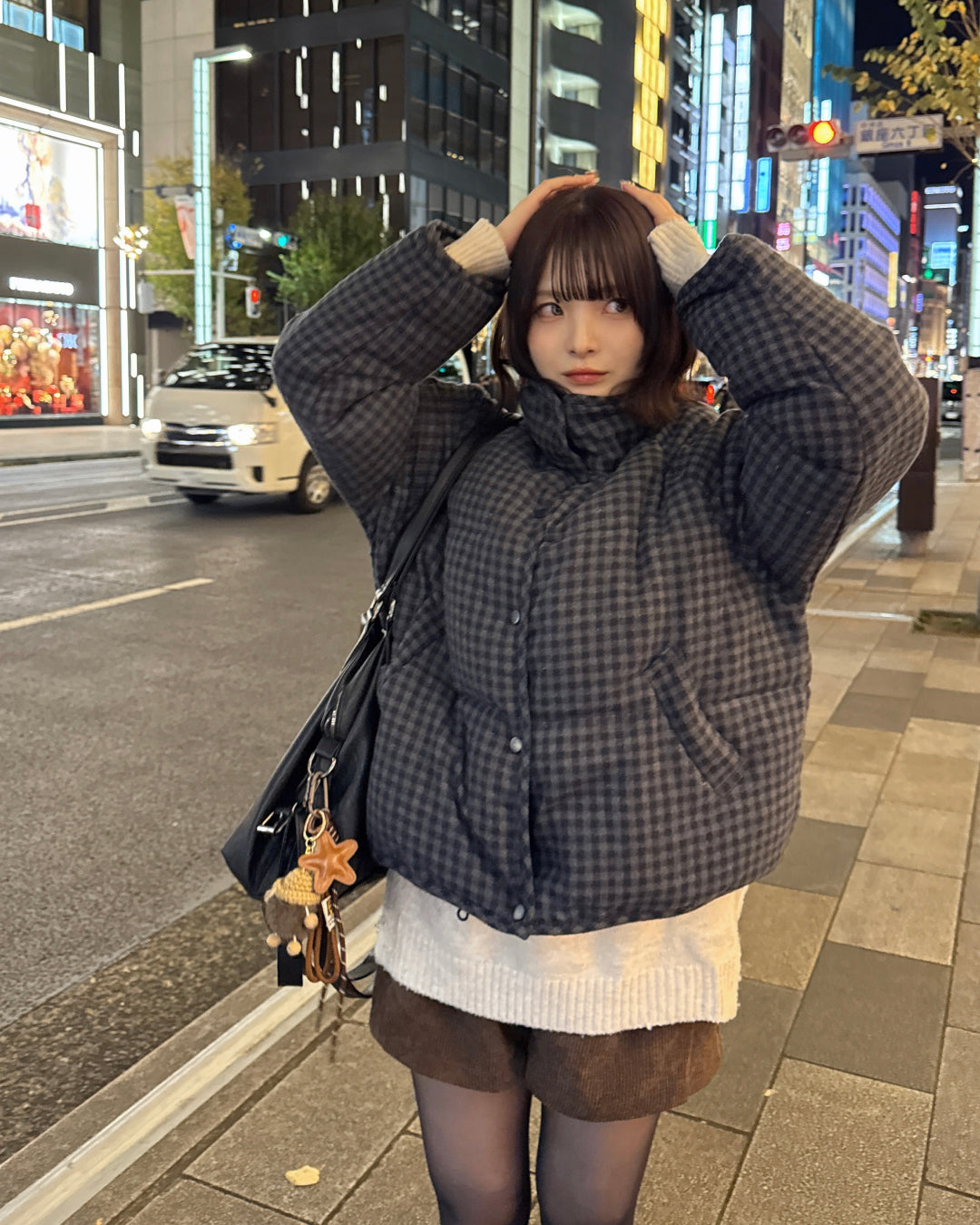 チェック柄中綿ダウンジャケット
SA0094